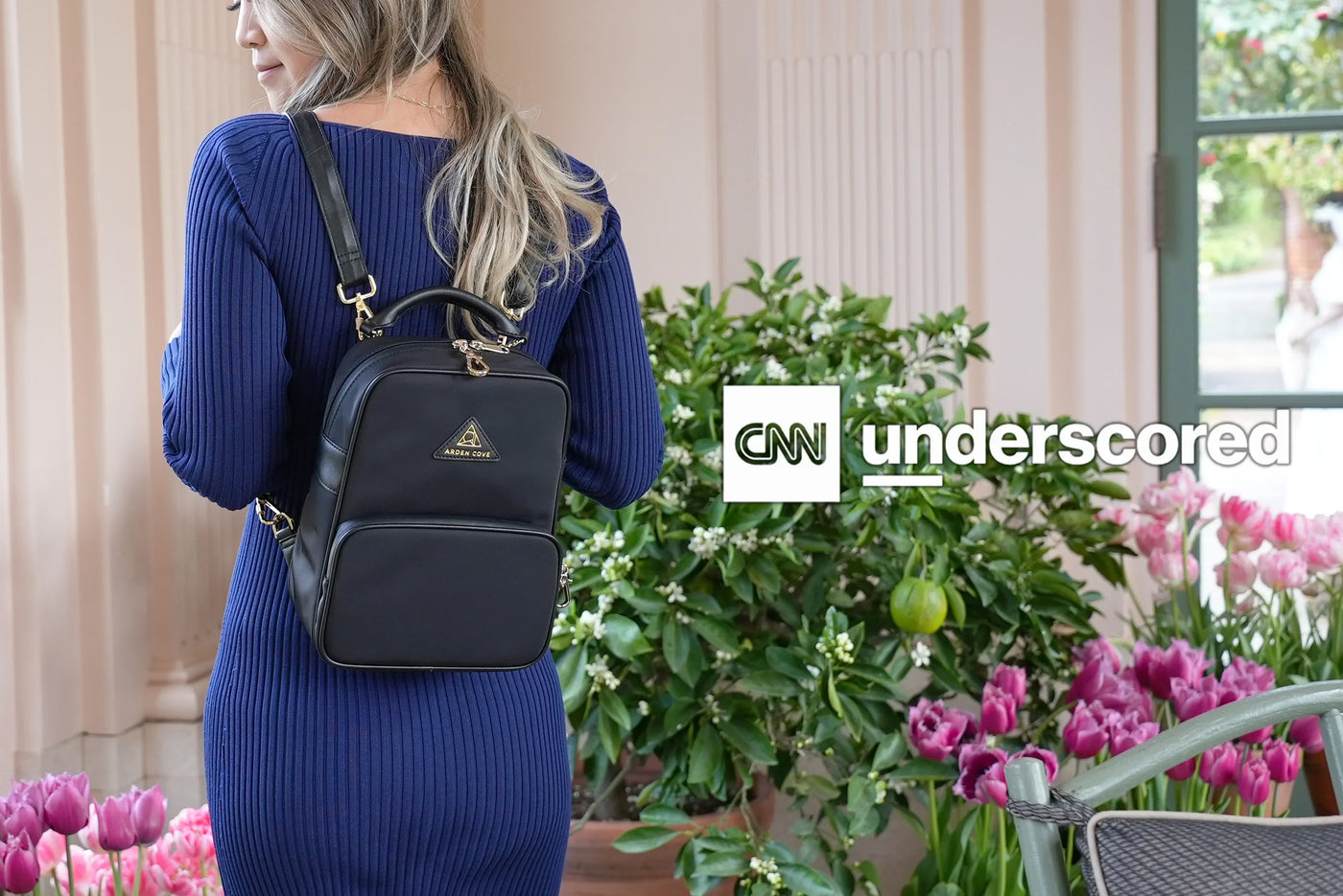 Carmel Convertible Backpack named Best Small Underseat Bag by CNN Underscored