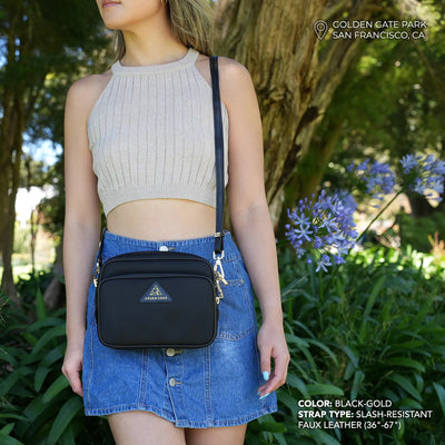 Crissy Full Crossbody with Locking Clasps Strap
