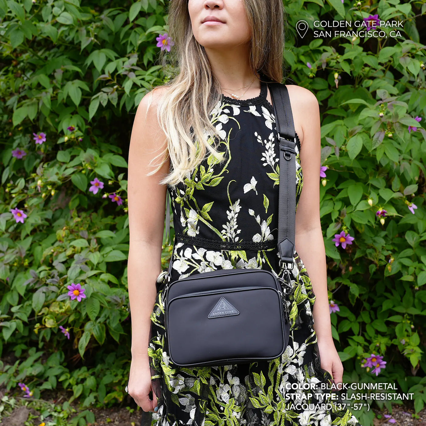 Crissy Full Crossbody with Locking Clasps Strap