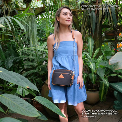 Crissy Full Crossbody with Locking Clasps Strap