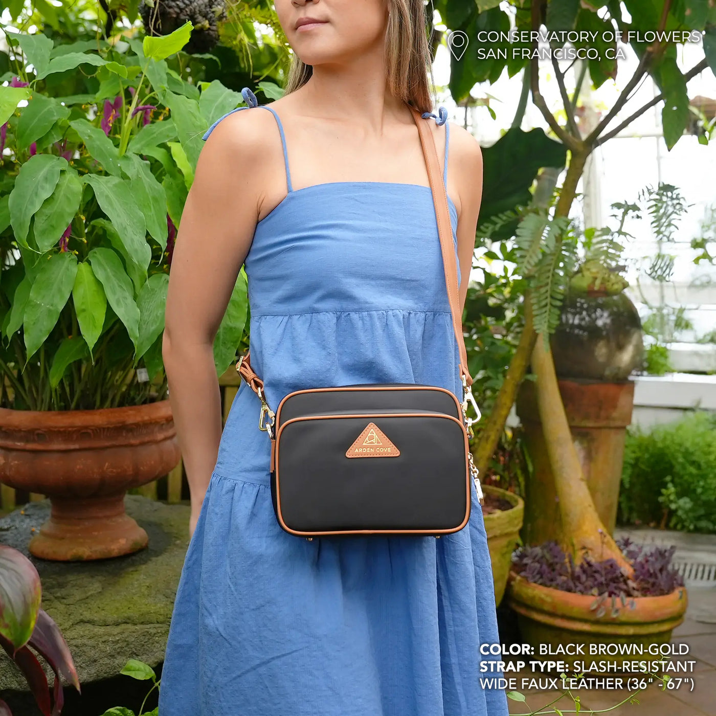 Crissy Full Crossbody with Locking Clasps Strap