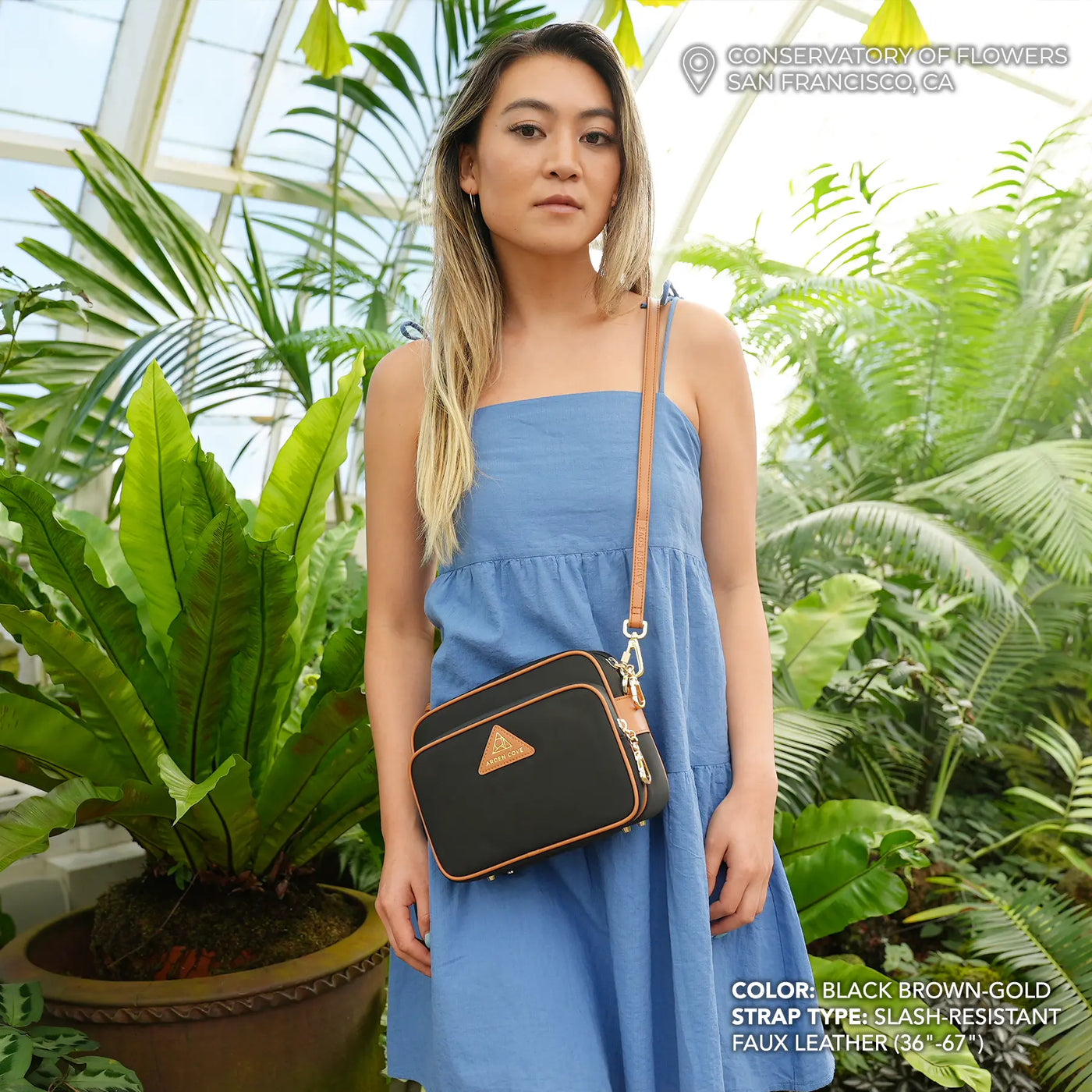 Crissy Full Crossbody with Locking Clasps Strap
