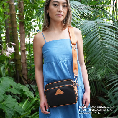 Crissy Full Crossbody with Locking Clasps Strap