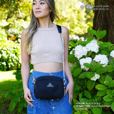 Crissy Full Crossbody with Locking Clasps Strap