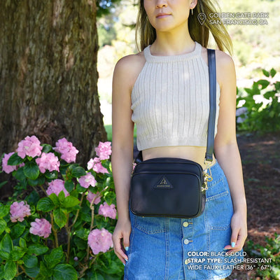 Crissy Full Crossbody with Locking Clasps Strap