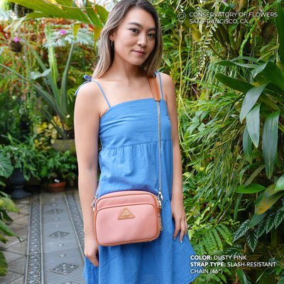 Crissy Full Crossbody with Locking Clasps Strap