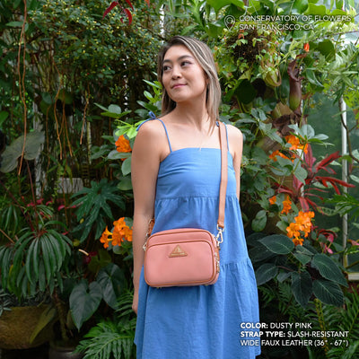 Crissy Full Crossbody with Locking Clasps Strap