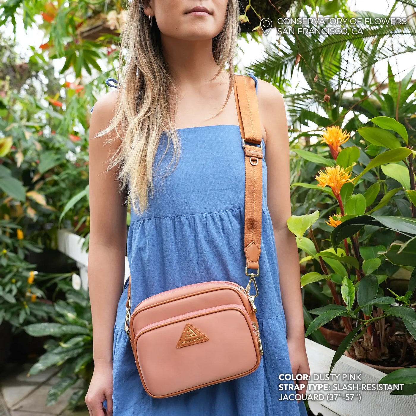 Crissy Full Crossbody with Locking Clasps Strap
