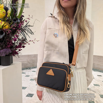 Crissy Full Crossbody with Locking Clasps Strap